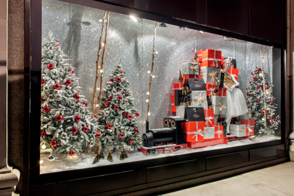 Escaparate Navidad clásico